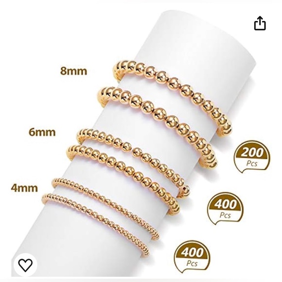 Lot of Gold Jewelry Making Beads and Earring Kit - $35 VALUE - Music Notes - Picture 6 of 16